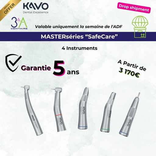 KaVo "SafeCare" MASTERseries - Pack 4 Instruments - Garantie 5 ans